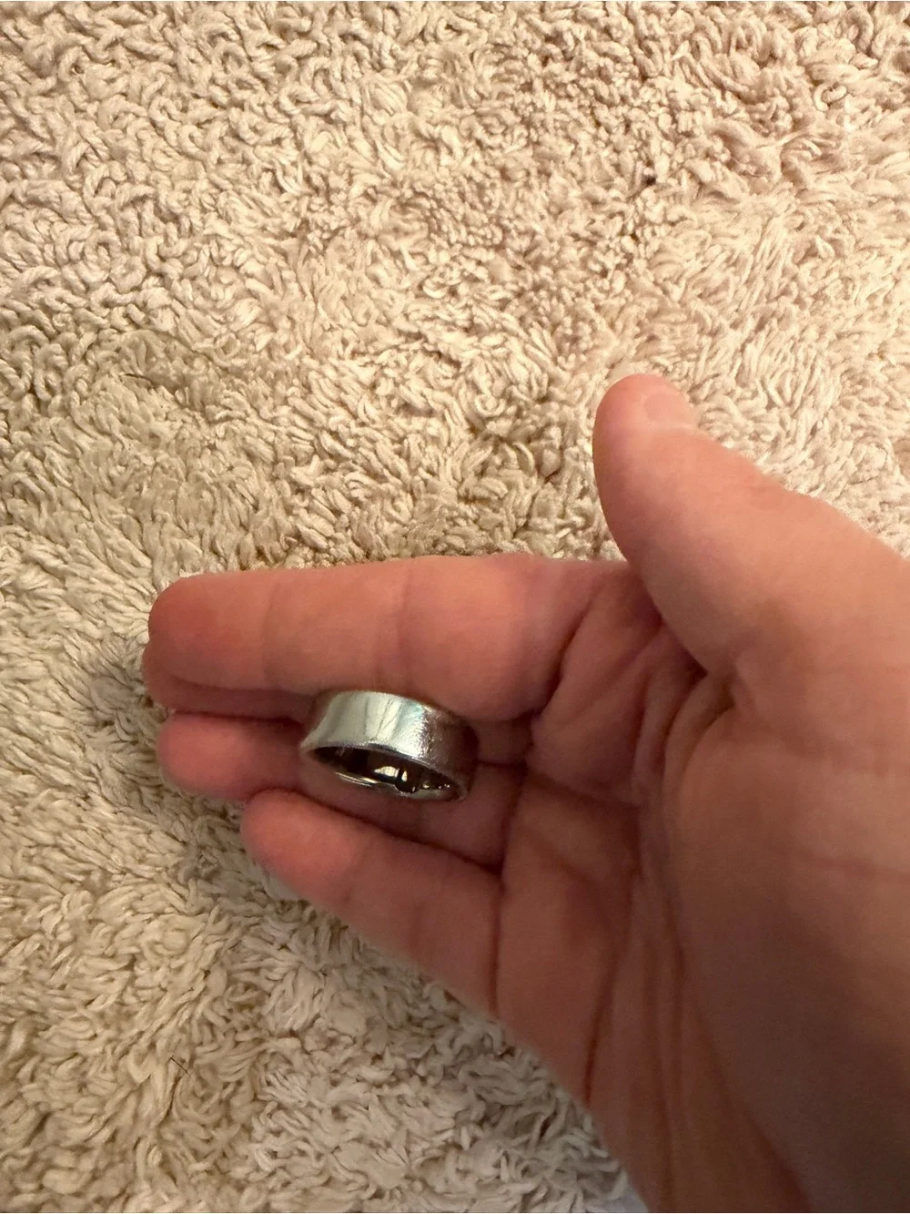 Oura Silver-tone Smart Ring with Polished Finish
